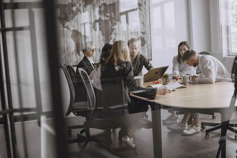 people in a business meeting